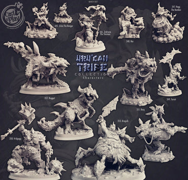 3D Printed Cast n Play  Uru Can Tribe - Cinia The Ranger 28mm 32mm D&D (Online Only)
