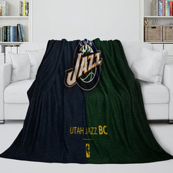 Utah Jazz Blanket Flannel Fleece Throw Room Decoration (Online Order Only)