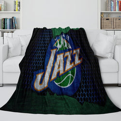 Utah Jazz Blanket Flannel Fleece Throw Room Decoration (Online Order Only)