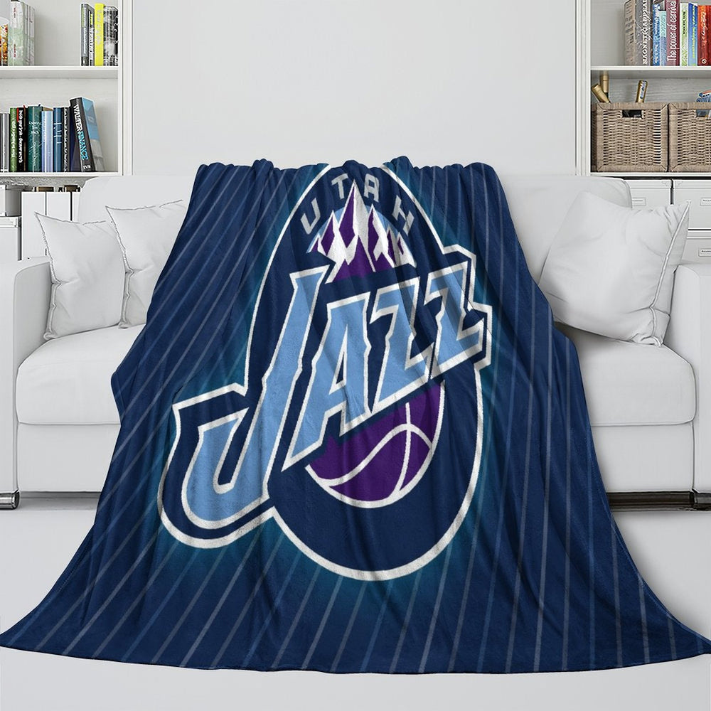 Utah Jazz Blanket Flannel Fleece Throw Room Decoration (Online Order Only)