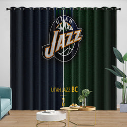 Utah Jazz Curtains Blackout Window Drapes Room Decoration (Online Order Only)