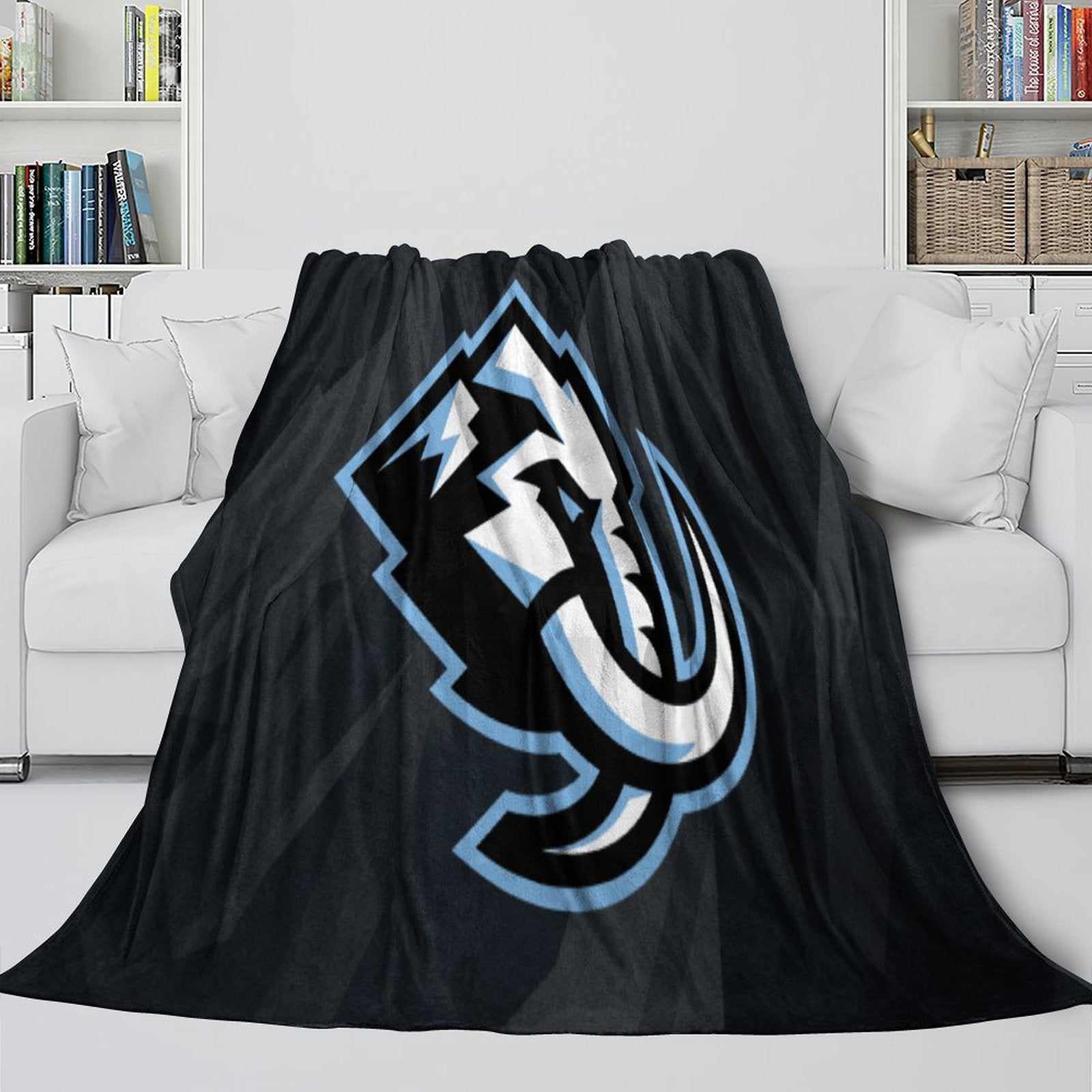 Utah Mammoth Blanket Flannel Throw Kids Room Decoration (Online Order Only)