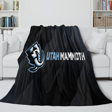 Utah Mammoth Blanket Flannel Throw Kids Room Decoration (Online Order Only)