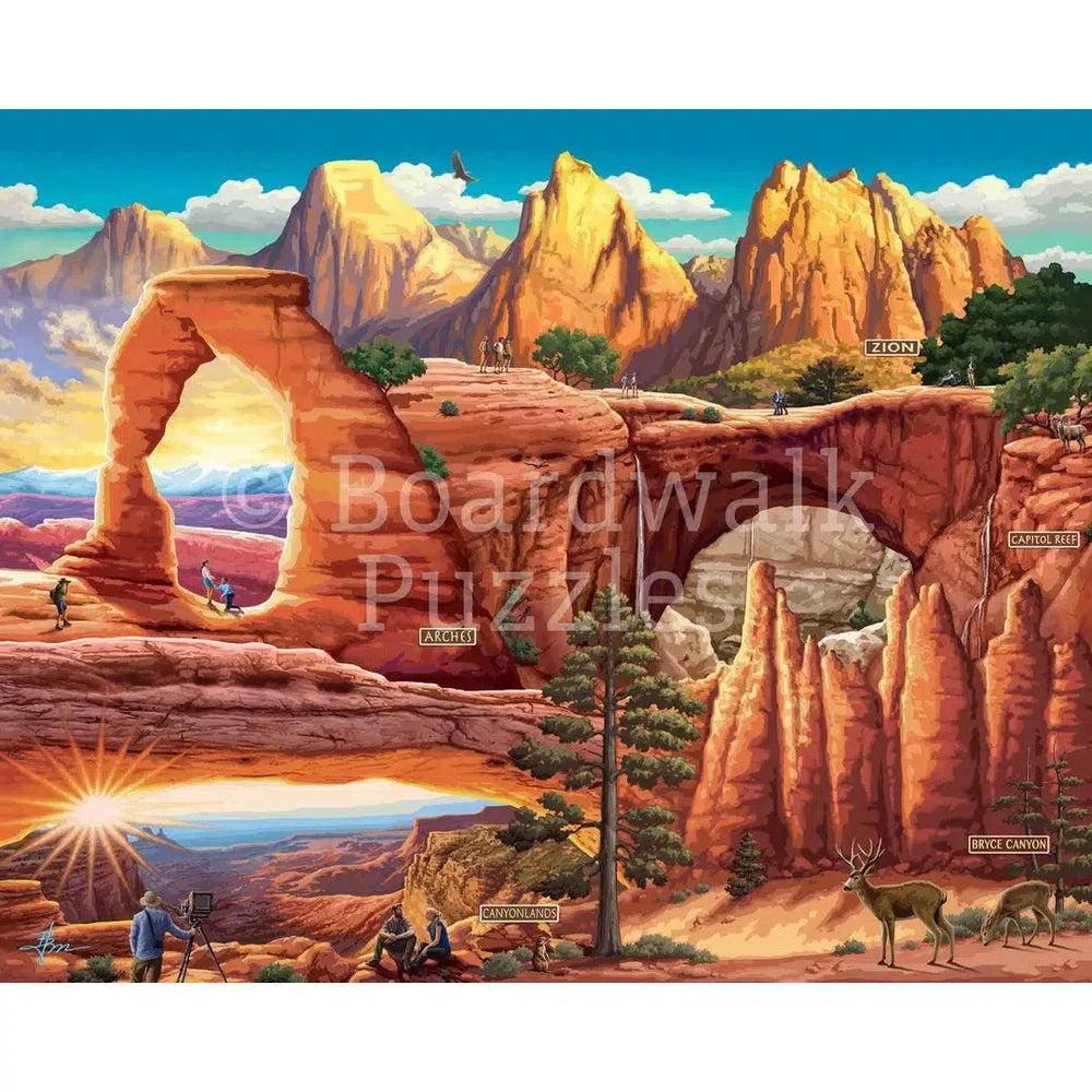 Utah's 5 National Parks 1000 Piece Jigsaw Puzzle Boardwalk (ONLINE ORDER ONLY)
