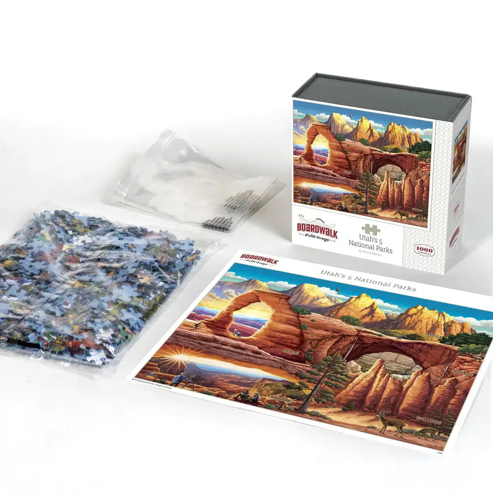 Utah's 5 National Parks 1000 Piece Jigsaw Puzzle Boardwalk (ONLINE ORDER ONLY)