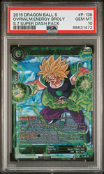 2019 DRAGON BALL SUPER OVRWLM.ENERGY BROLY #P-136 - PSA 10 (Online Order Only)