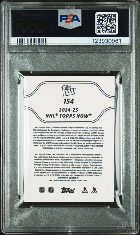 Graded 2024 Topps Now Alex Ovechkin #154 Stickers Blue Ice /10 Hockey Card PSA 9 Mint (ONLINE ORDER ONLY)