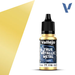 Vallejo True Metallic Metal: Greenish Gold - Light (18 ml)
