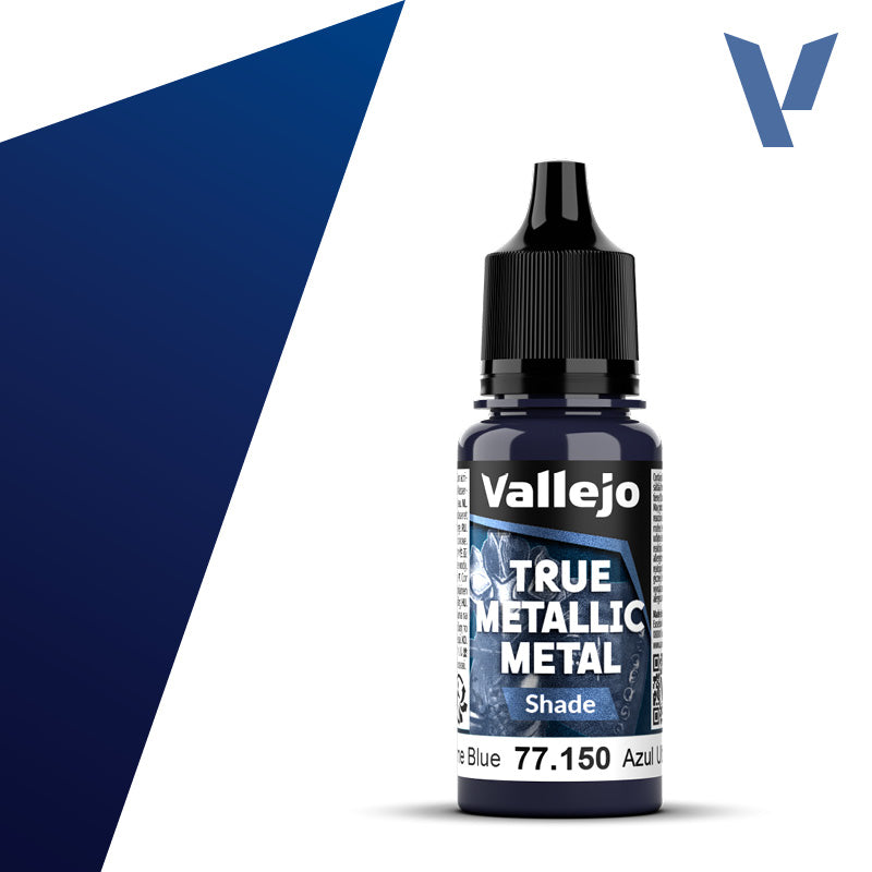 Vallejo True Metallic Metal: Ultramarine Blue - Shade (18 ml)