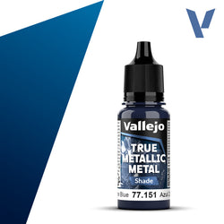 Vallejo True Metallic Metal: Sapphire Blue - Shade (18 ml)