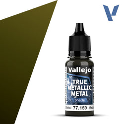 Vallejo True Metallic Metal: Aged Metal - Shade (18 ml)