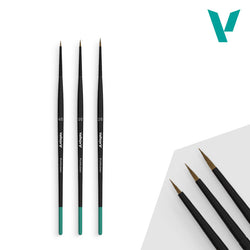 Hobby Brushes: Pro Modeler - Natural Hair - Design Set - Sizes 4/0, 3/0 & 2/0 (ONLINE ORDER ONLY)