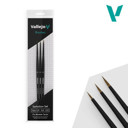 Hobby Brushes: Pro Modeler - Natural Hair - Design Set - Sizes 4/0, 3/0 & 2/0 (ONLINE ORDER ONLY)