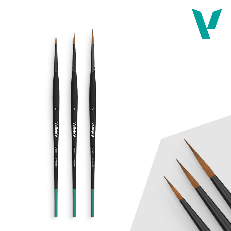 Hobby Brushes: Detail - Synthetic - Design Set - Sizes 0, 1 & 2 (ONLINE ORDER ONLY)