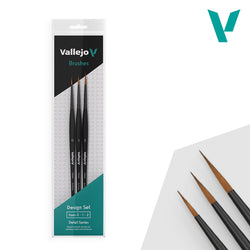 Hobby Brushes: Detail - Synthetic - Design Set - Sizes 0, 1 & 2 (ONLINE ORDER ONLY)