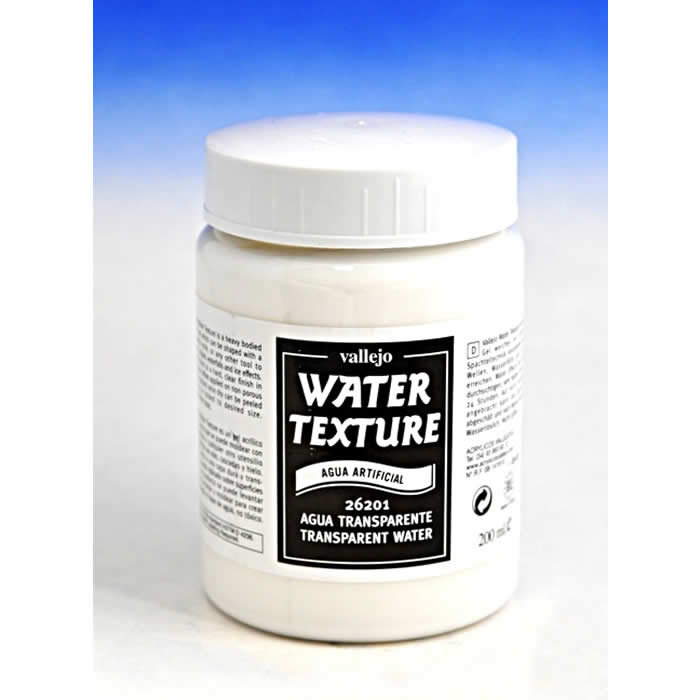 VAL26201 Water Effects Transparent Water 200ml (6.75 Fl. Oz) Jar Vallejo (ONLINE ORDER ONLY)