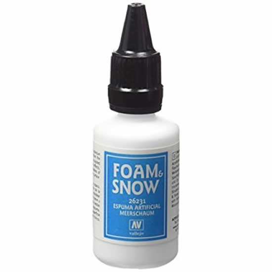 VAL26231 Water Effects Foam or Snow 32ML (1.08 Fl. Oz) Jar Vallejo Paints (ONLINE ORDER ONLY)