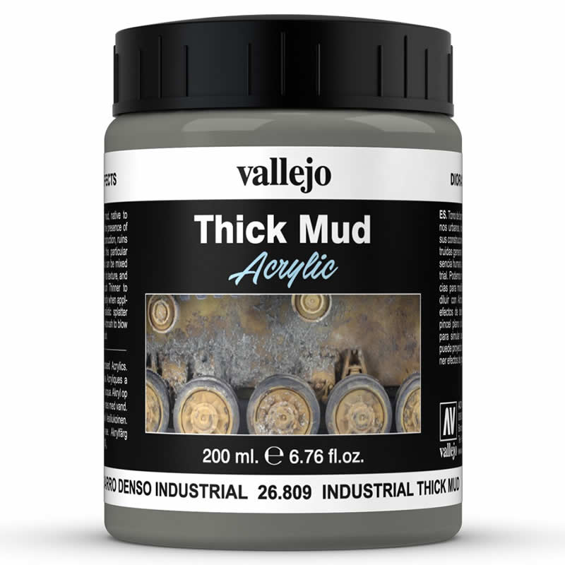 VAL26809 Thick Industrial Mud Texture 200ml (6.76oz) Vallejo (ONLINE ORDER ONLY)