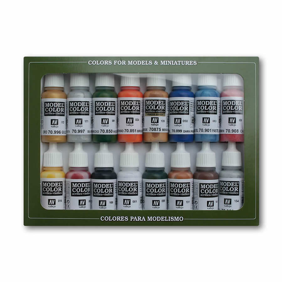 VAL70101 Folkstone Acrylic Basic Paint Set 1 Vallejo Paints (ONLINE ORDER ONLY)