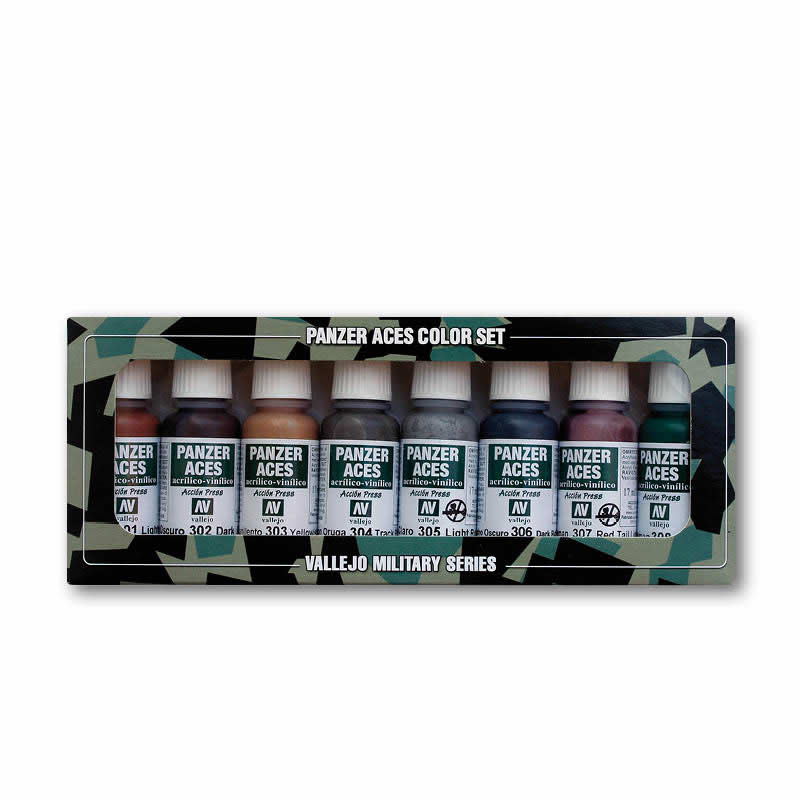 VAL70122 Rust Track and Rubber Acrylic Model Color Paint Set Vallejo Paints (ONLINE ORDER ONLY)