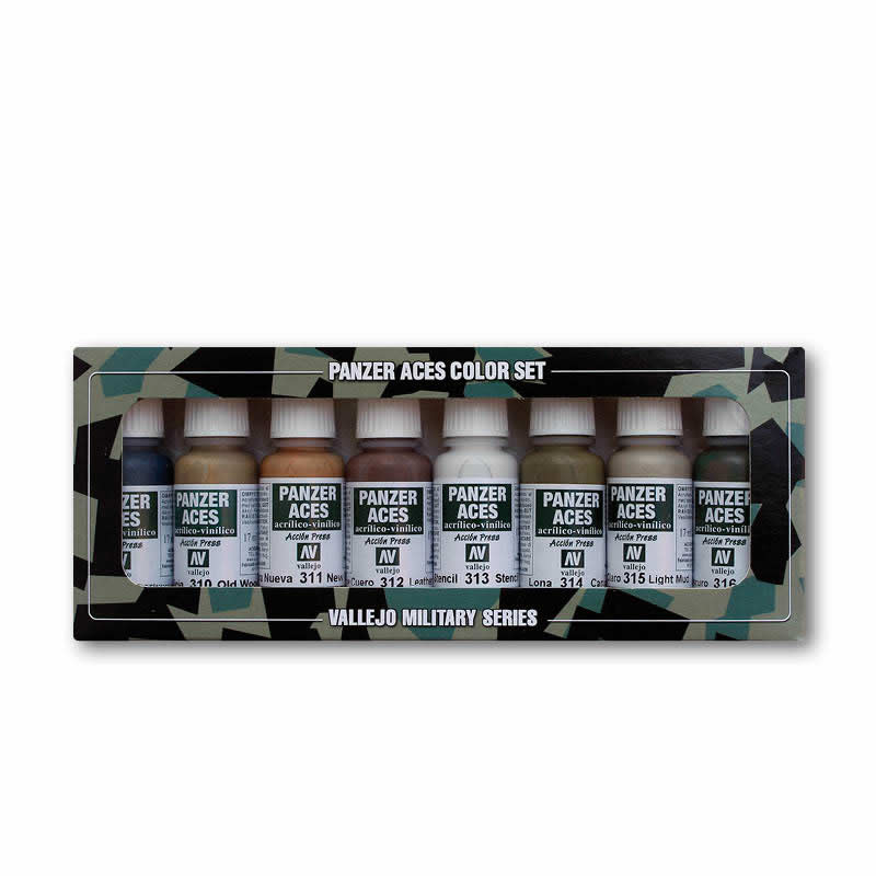 VAL70123 Wood Leather Stencil Acrylic Model Color Paint Set Vallejo Paints (ONLINE ORDER ONLY)