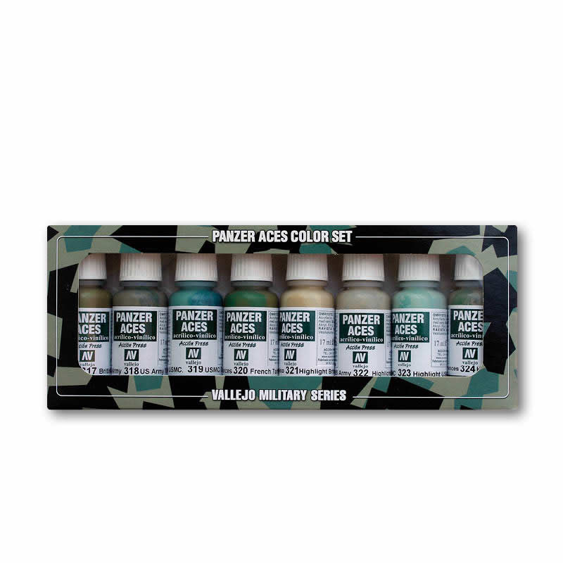VAL70126 Allied Crew Uniform Acrylic Model Color Paint Set Vallejo Paints (ONLINE ORDER ONLY)