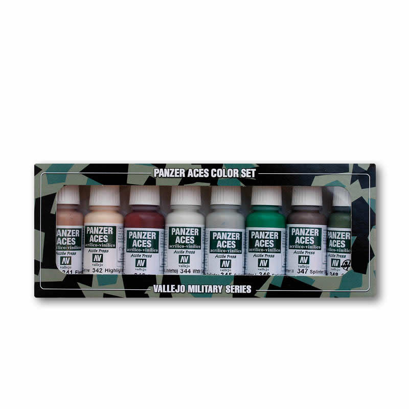 VAL70129 Skin Tone And Camouflage Acrylic Paint Set Vallejo (ONLINE ORDER ONLY)