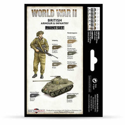 VAL70204 British WW2 Infantry Paint Set Vallejo (ONLINE ORDER ONLY)