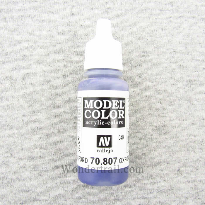 VAL70807 Oxford Blue Model Color Acrylic Paint 17ml (.57 Fl Oz) Bottle (ONLINE ORDER ONLY)