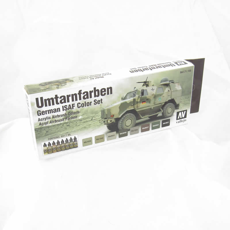 VAL71159 Umtarnfarben German ISAF Colors Acrylic Color Paint Set Vallejo (ONLINE ORDER ONLY)