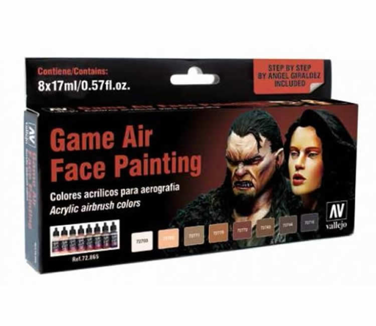 VAL72865 Game Air Face Painting Vallejo (ONLINE ORDER ONLY)