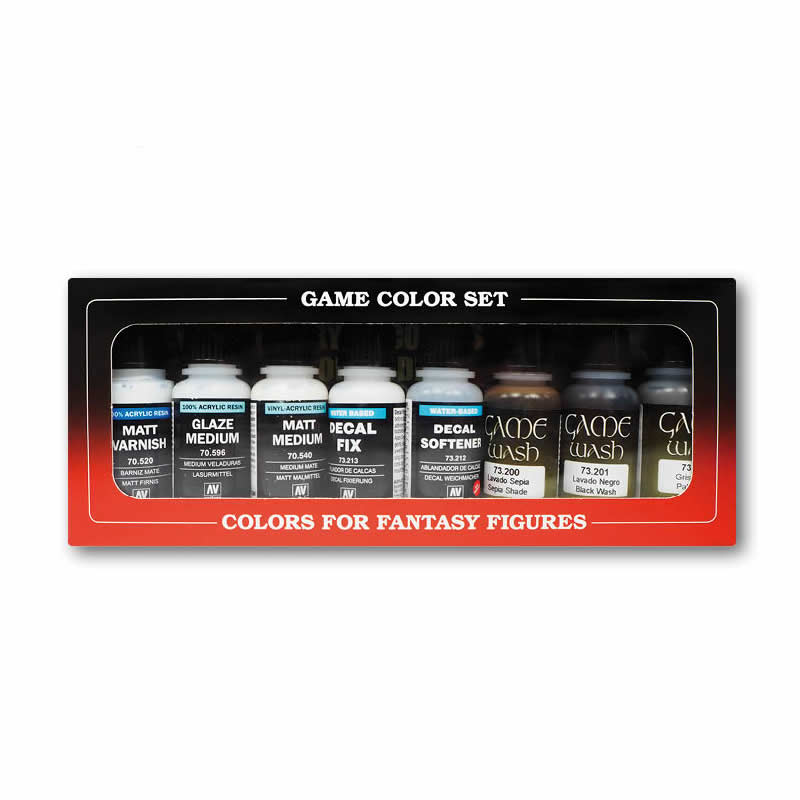 VAL73999 Auxiliary Game Color Paint Set Vallejo Paints (ONLINE ORDER ONLY)