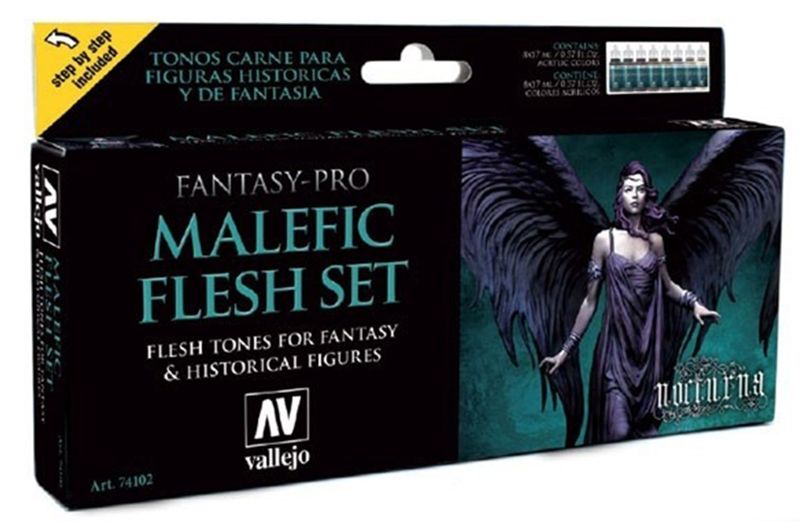 VAL74102 Malefic Flesh Set Fantasy Pro Vallejo (ONLINE ORDER ONLY)