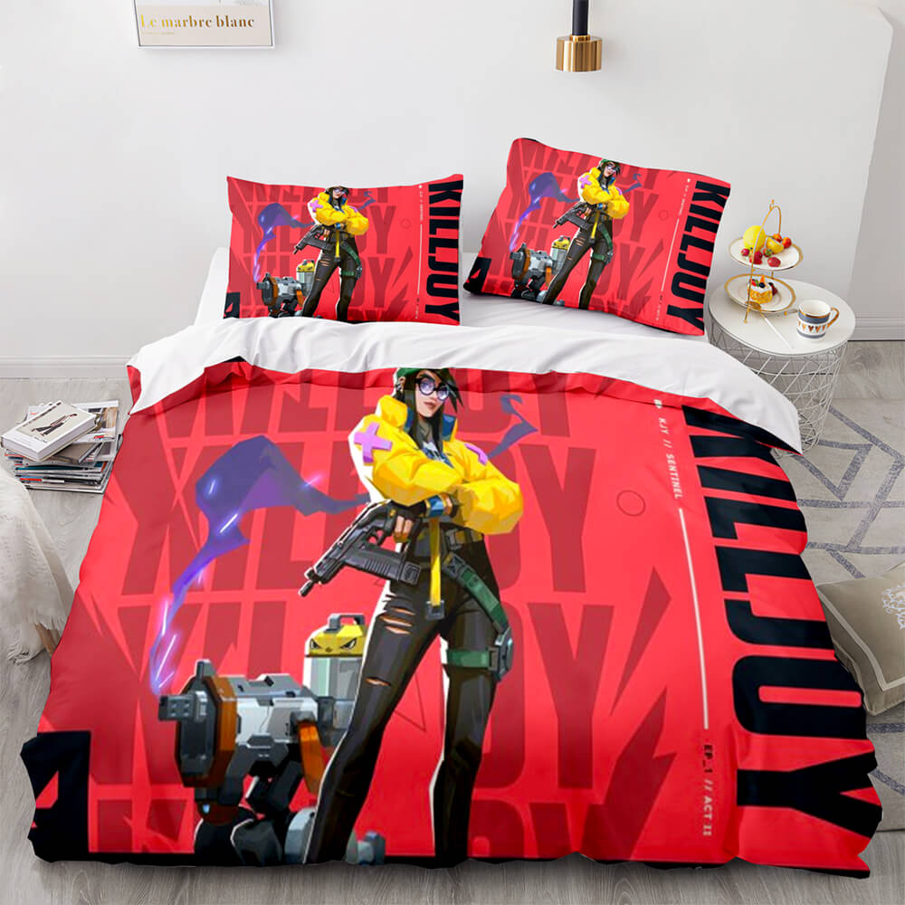 VALORANT Bedding Set Cosplay Quilt Cover Without Filler (Online Order Only)