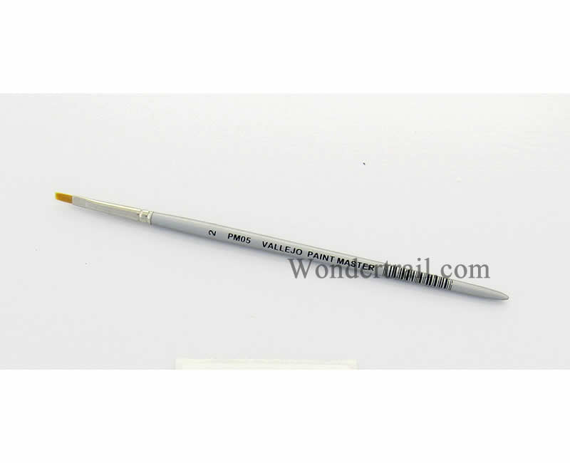 VALPM05002 No.2 Synthetic Flat Rectangular Round Handle Dry Paint Brush (ONLINE ORDER ONLY)