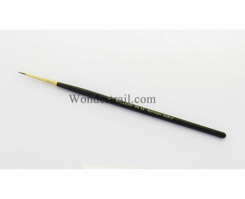 VALRK25000 No.0 Red Kolinsky Tajmir Sable Round Handle Paint Brush (ONLINE ORDER ONLY)