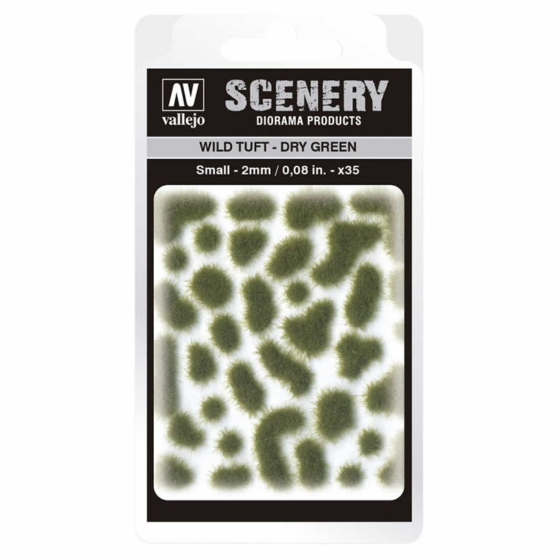 VALSC401 Wild Dry Green Tuft Small 2mm / 0.08 in. Vallejo Paints (ONLINE ORDER ONLY)