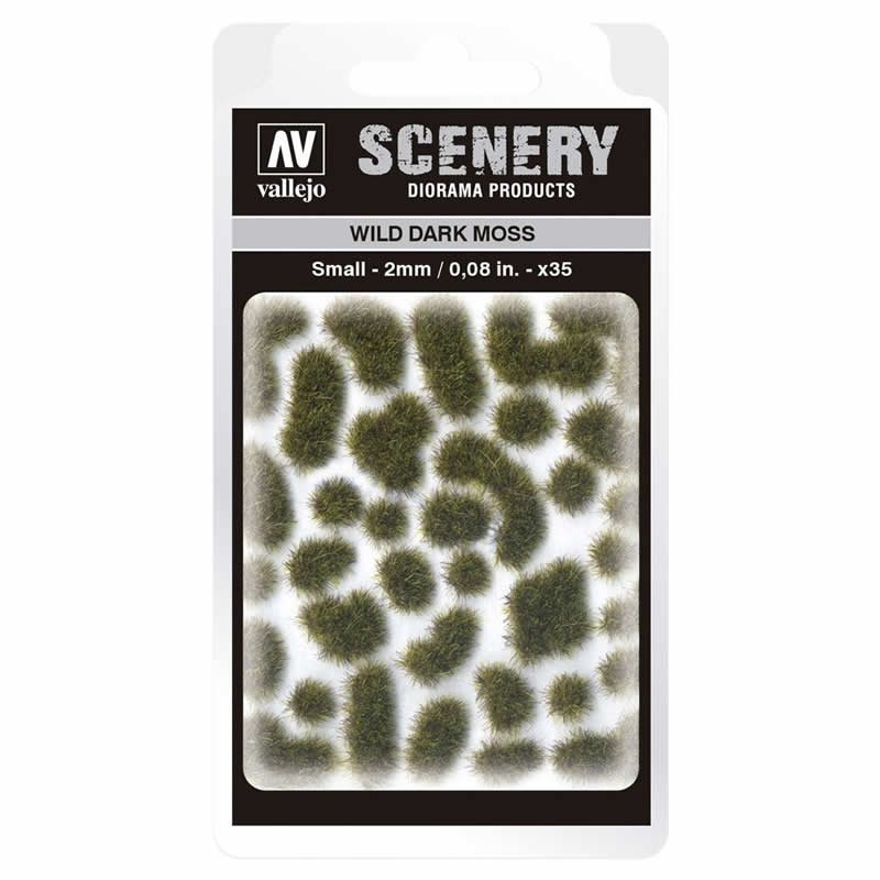 VALSC402 Wild Dark Moss Tuft Small 2mm / 0.08 in. Vallejo Paints (ONLINE ORDER ONLY)