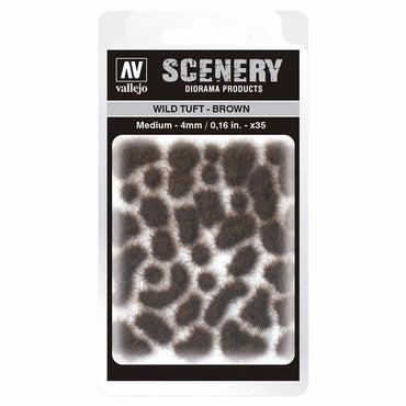 VALSC411 Wild Tuft Brown Medium 4mm / 0.16 in. Vallejo Paints (ONLINE ORDER ONLY)
