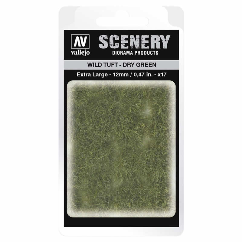 VALSC424 Dry Green Wild Tuft Extra Large 12mm / 0.47 in. Vallejo Paints (ONLINE ORDER ONLY)