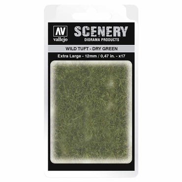 VALSC424 Dry Green Wild Tuft Extra Large 12mm / 0.47 in. Vallejo Paints (ONLINE ORDER ONLY)
