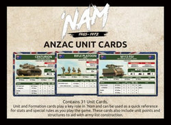 Flames of War: 'NAM - Australian and New Zealand Army Corps Unit Cards (ONLINE ORDER ONLY)