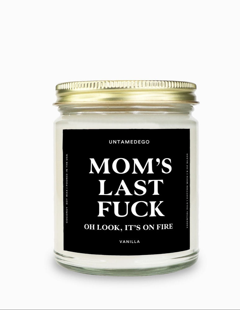 Mom's Last Fuck Gold Top Candle (ONLINE ORDER ONLY)