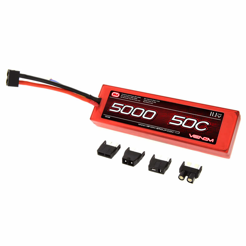 VEN-15129BAT 50C 3S 5000mAh 11.1V LiPo Battery With Universal Plug System Venom (ONLINE ORDER ONLY)