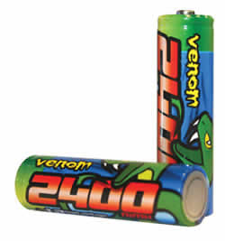 VEN-1521 Venom 2400mah NiMH AA Rechargable Batteries (4pcs) (ONLINE ORDER ONLY)