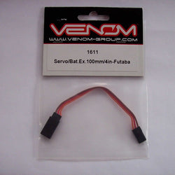 VEN-1611 Servo to Batt. Ext. Cable 100mm / 4in for JR and Hitech Servos (ONLINE ORDER ONLY)