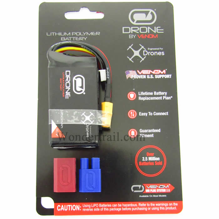 VEN-35021BAT LiPo 3S 11.1V 1350mAh 30C With Universal 2.0 Connector Plug Venom (ONLINE ORDER ONLY)