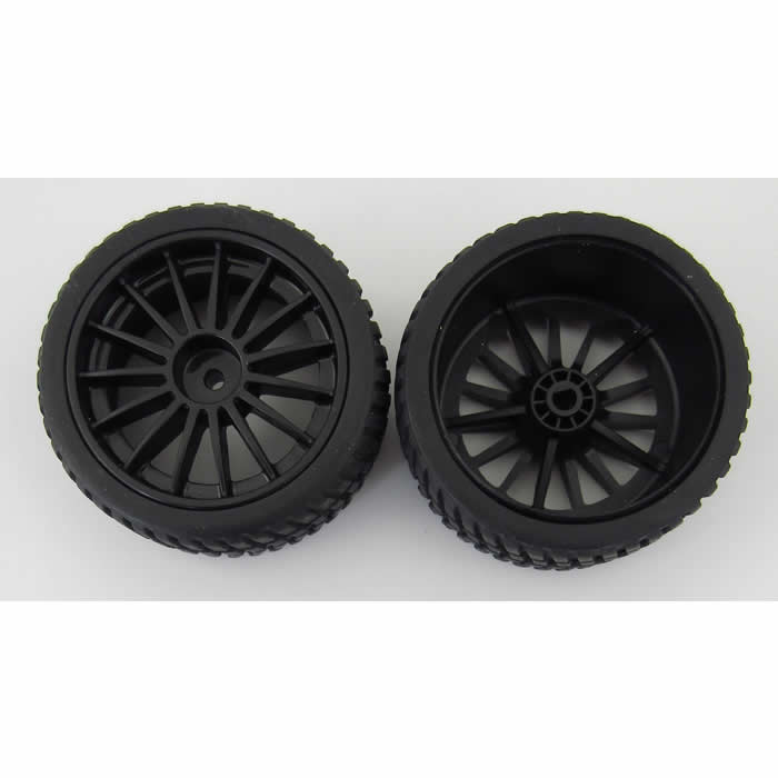 VEN-9162 Rally Tire Rim Set Venom (ONLINE ORDER ONLY)
