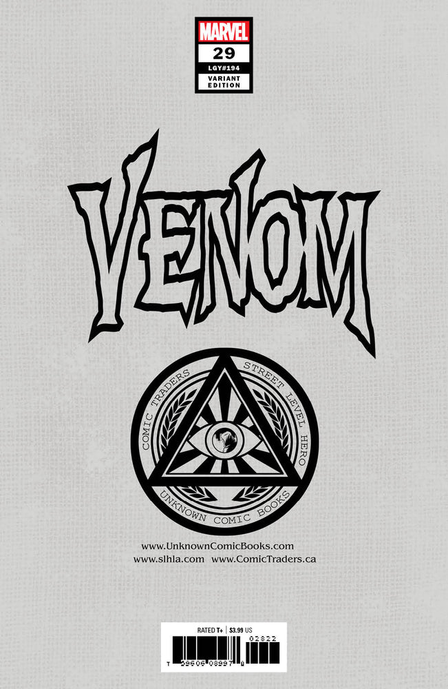 Venom #29 Unknown Comics Tyler Kirkham Exclusive Secret Var (10/07/2020) (10/21/2020) (ONLINE ORDER ONLY)