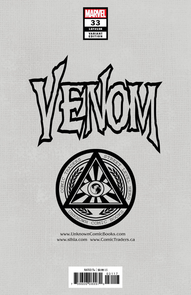 Venom #33 Unknown Comics Will Sliney Exclusive Virgin Var Kib (02/03/2021) (ONLINE ORDER ONLY)
